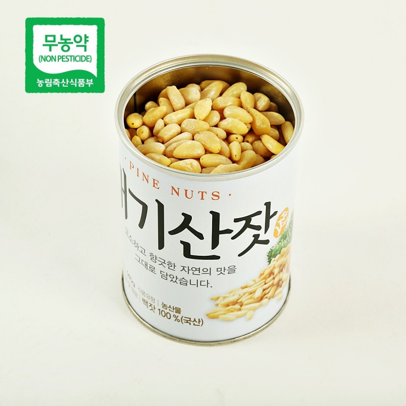 태기산잣,국내산 태기산잣 캔잣(140g x 1캔) 황잣 백잣