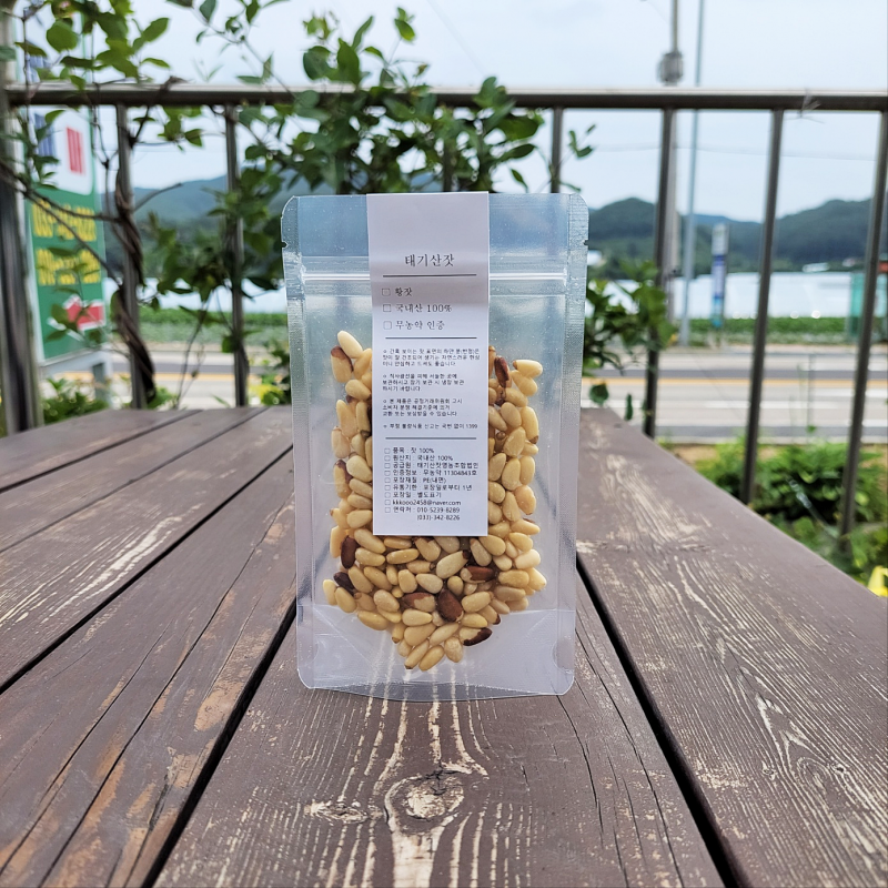 태기산잣,국내산 태기산잣 2-3번잣 40g 백잣 황잣