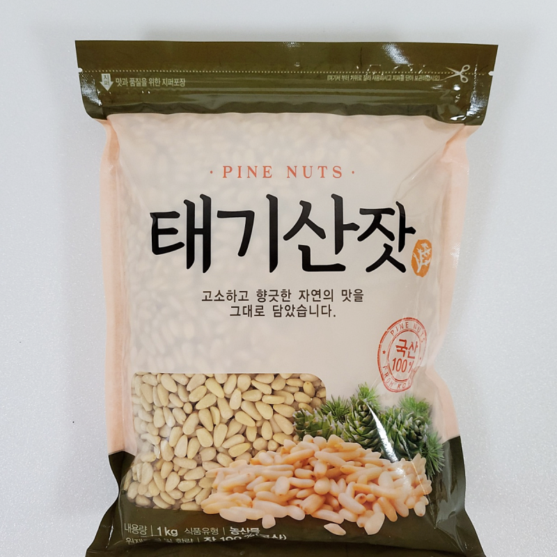 태기산잣,(무료배송) 국내산 태기산잣 1kg 황잣 백잣