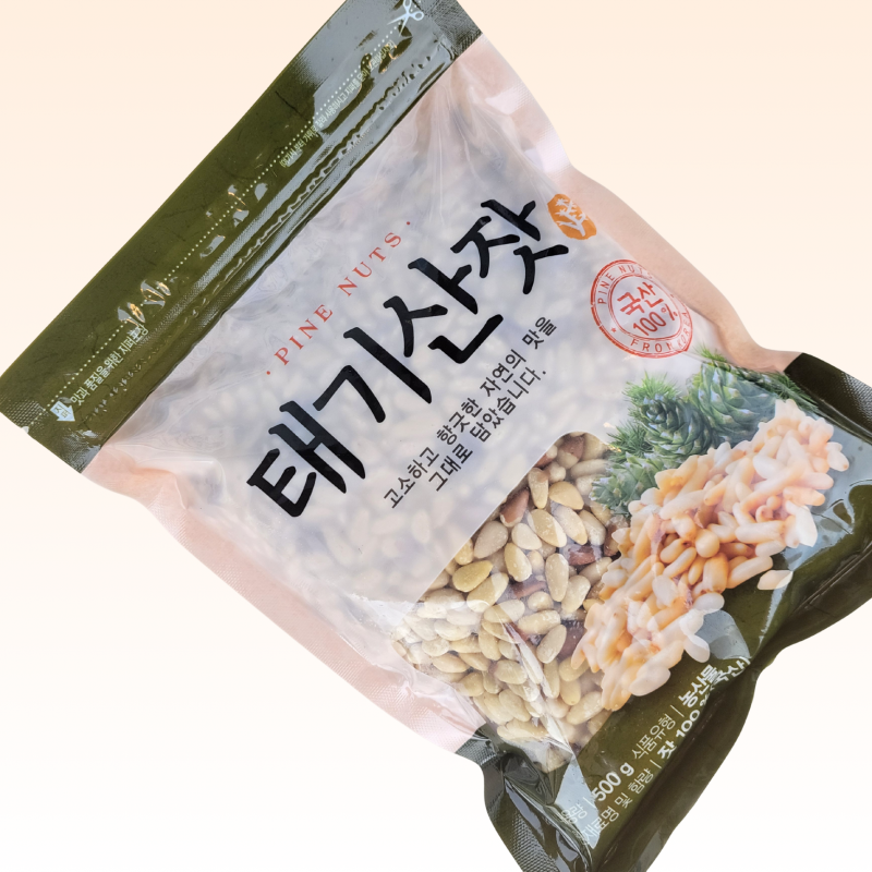 태기산잣,국내산 태기산잣(500g) 황잣 백잣