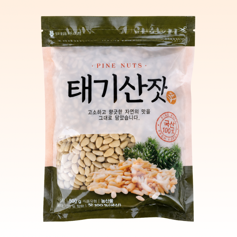 태기산잣,국내산 태기산잣(500g) 황잣 백잣