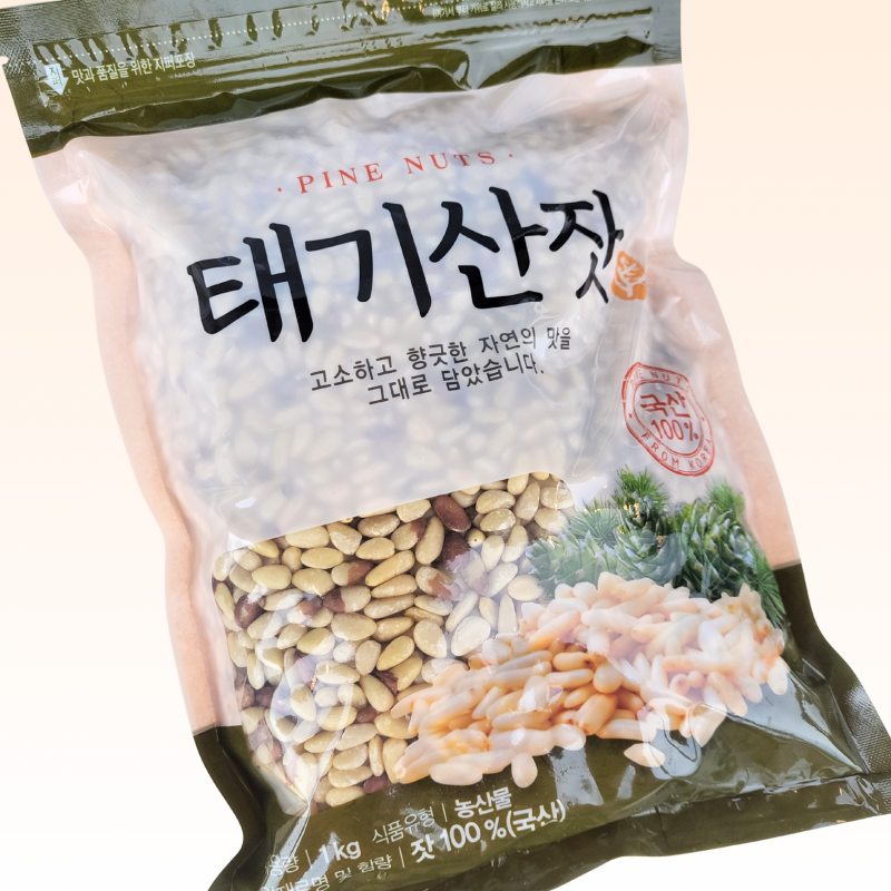 태기산잣,국내산 태기산잣(1kg) 황잣 백잣