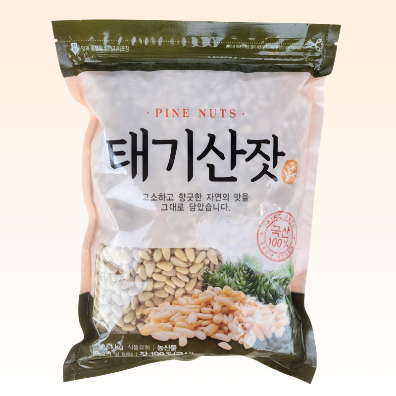 태기산잣,국내산 태기산잣(1kg) 황잣 백잣