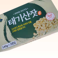 국내산 태기산잣 잣선물세트 3캔 420g 황잣 백잣 견과류 산지직송